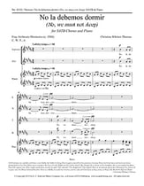 No La Debemos Dormir SATB choral sheet music cover